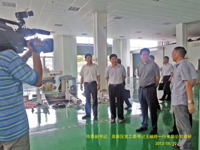 潍坊市委副书记、高新区党工委书记王献玲到我司考察指导工作